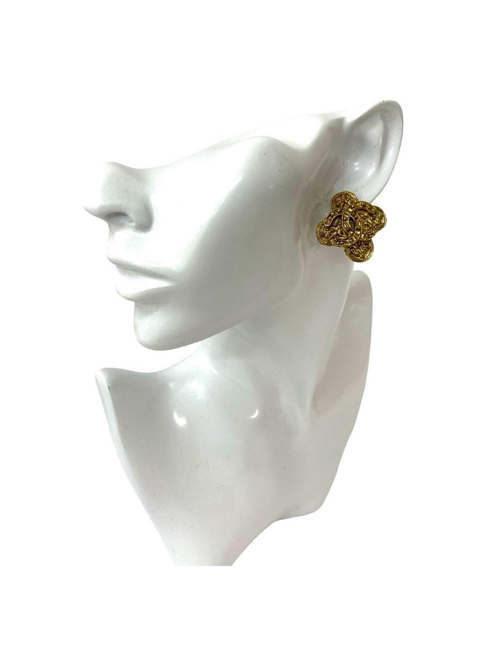 Chanel Cc Logo Clip-On Earrings Metal #209662C91B